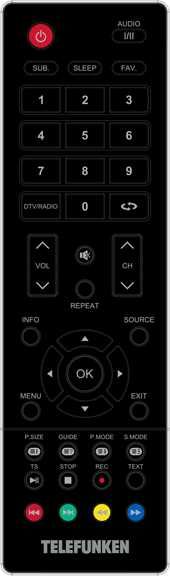 Телевизор LED Telefunken 40 TF-LED40S61T2 черный