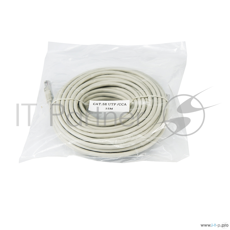 Коммутационный шнур Neomax Шнур коммутационный UTP 15м, гибкий, Категория 5е CCA