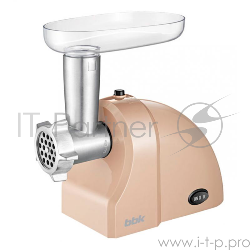 Мясорубка BBK MG1502 беж Мощность 1500 Вт. Прочный метал. шнек. Функция РЕВЕРС. 2 решетки для измельчения и рубки. Решетки и нож из высококач. нерж. стали. Удобный толкатель.
