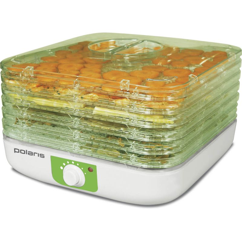 Сушка для фруктов и овощей Polaris PFD 0405 5под. 350Вт салатовый