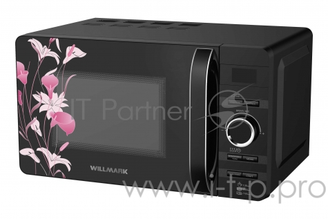 Микроволновая печь WILLMARK WMO-207DHP (20л, 700Вт, электронная ПУ, ручка д/открыв. дверцы, черная)