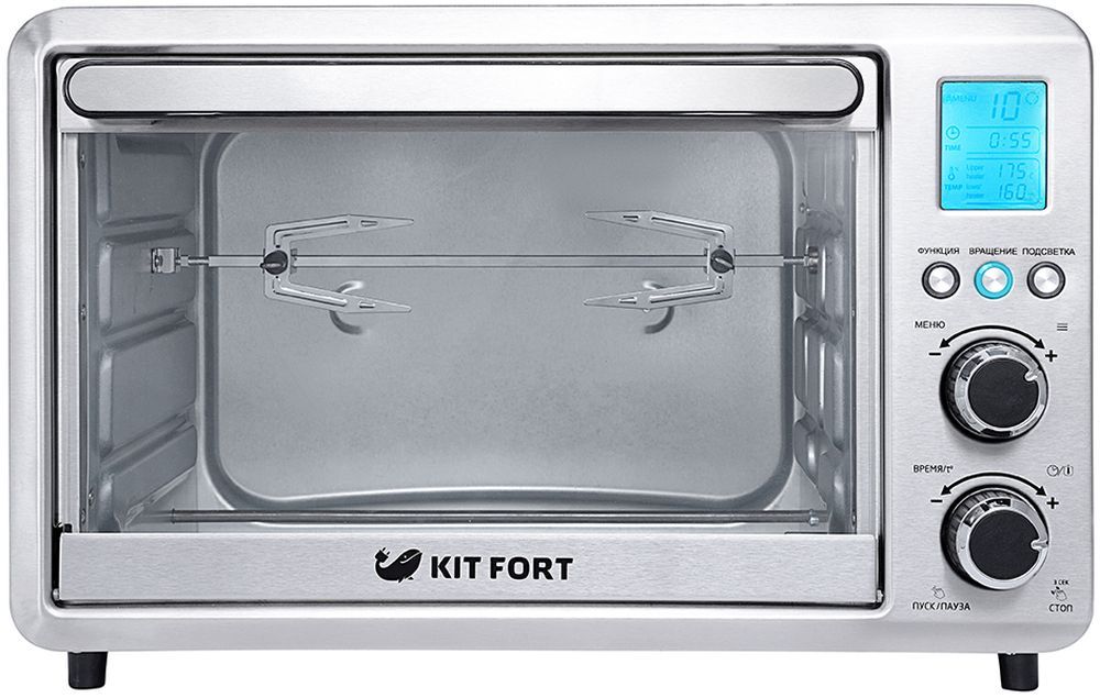 Электропечь Kitfort КТ-1705 25л. 1500Вт серебристый