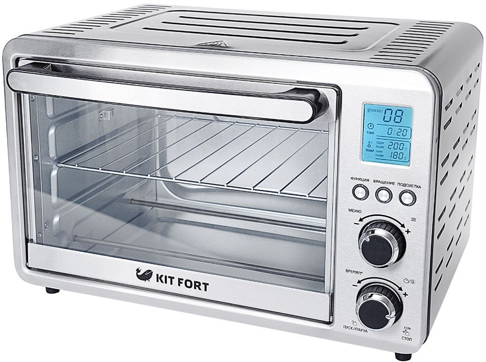 Электропечь Kitfort КТ-1705 25л. 1500Вт серебристый