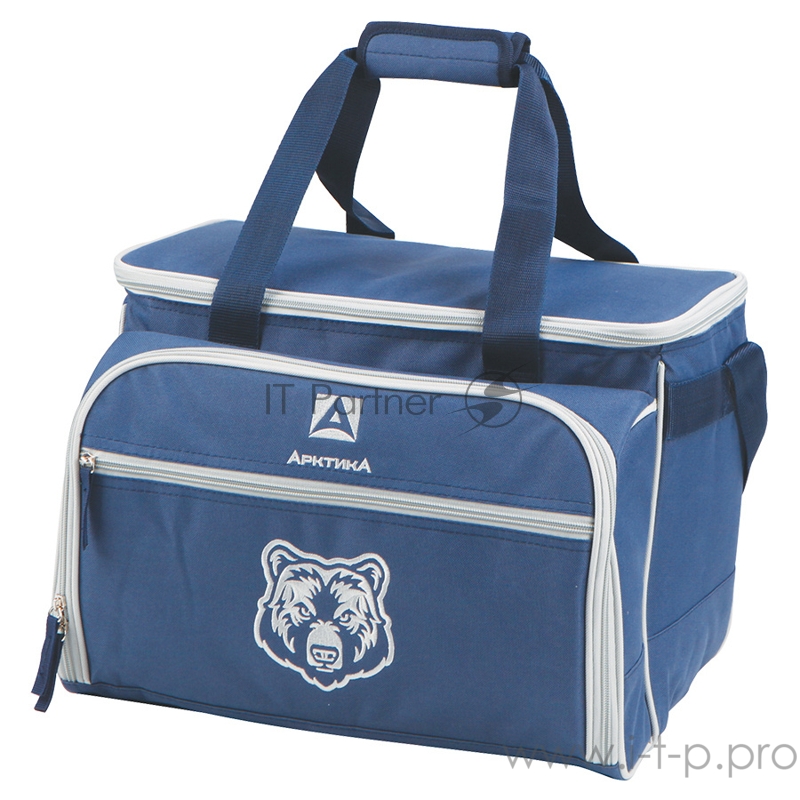 Набор для пикника Арктика 4100-6 синий с рисунком, 22л