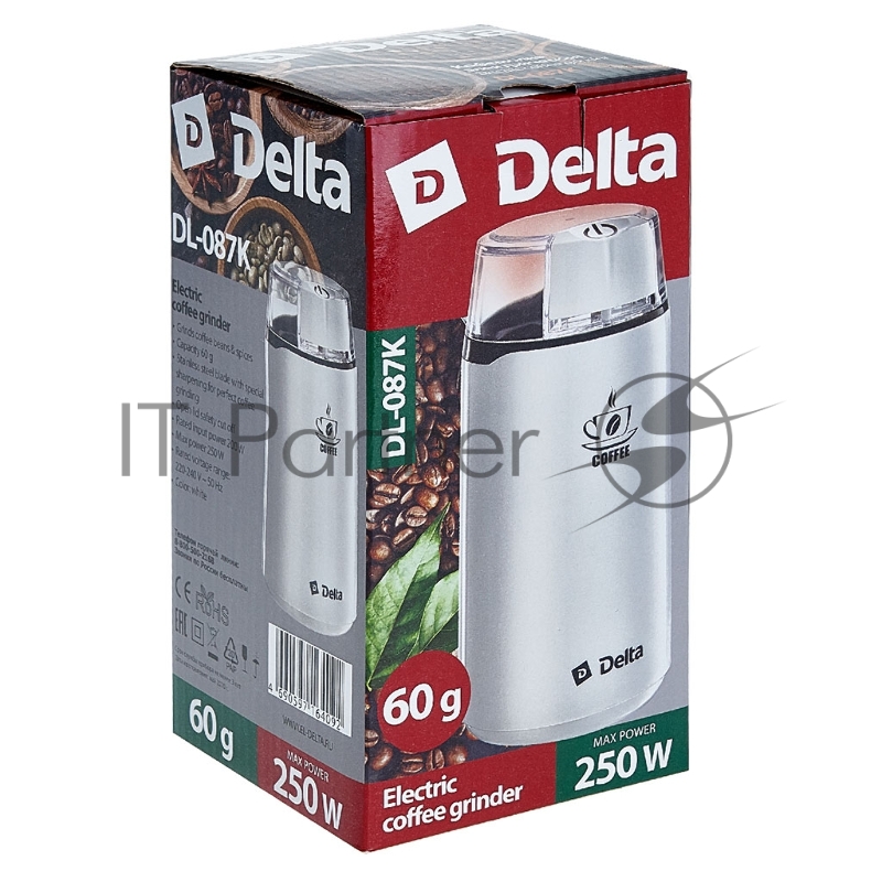 Кофемолка DELTA DL-087К белая