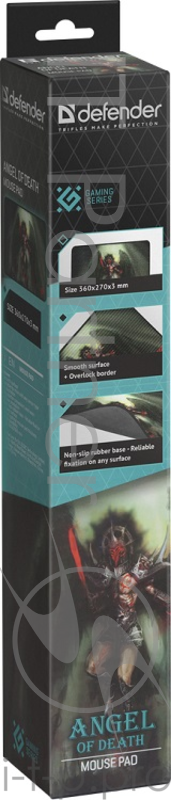 Коврики Defender Angel of Death M 50557 Игровой коврик, 360x270x3 мм, ткань+резина