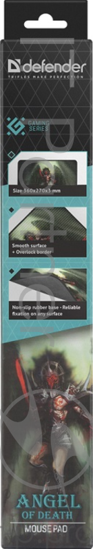 Коврики Defender Angel of Death M 50557 Игровой коврик, 360x270x3 мм, ткань+резина