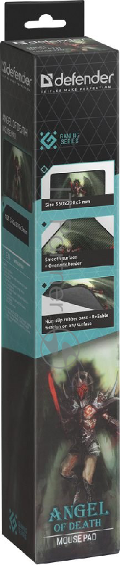 Коврики Defender Angel of Death M 50557 Игровой коврик, 360x270x3 мм, ткань+резина