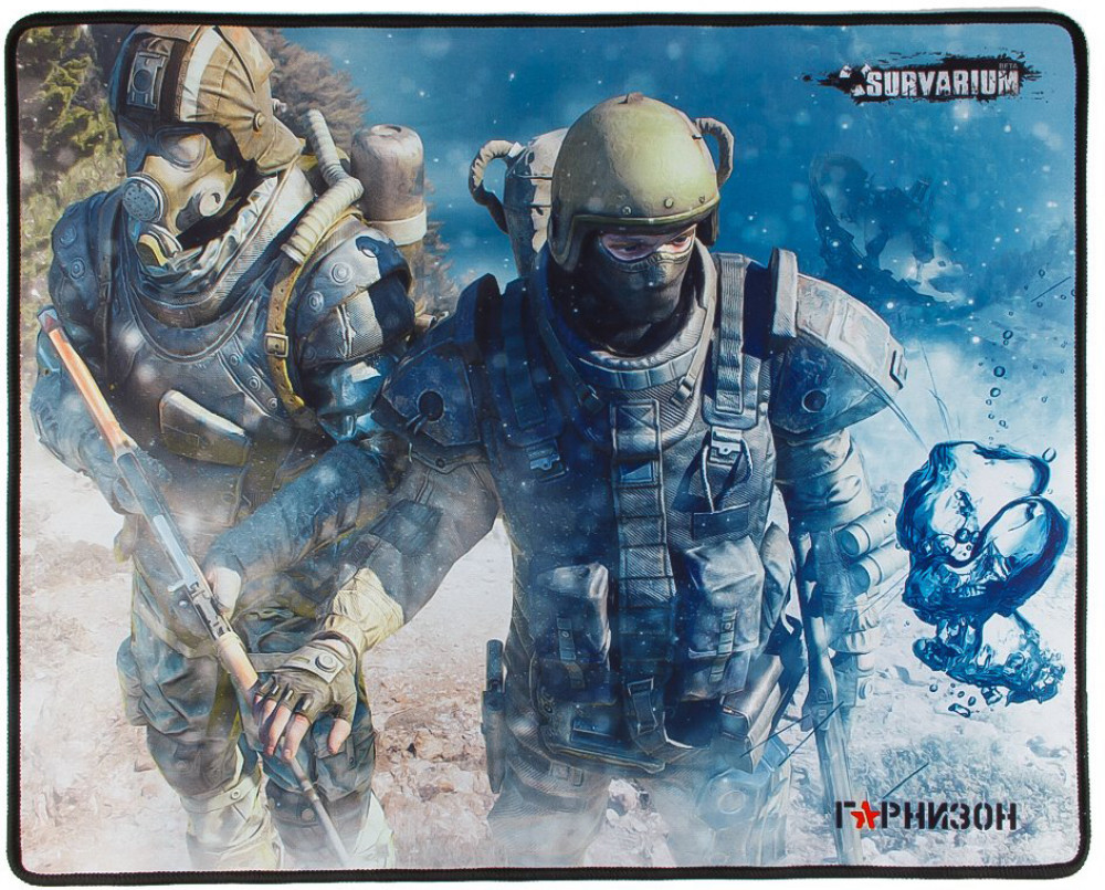 Коврики Коврик для мыши Гарнизон GMP-200, игровой, дизайн- игра Survarium, ткань/резина, размеры 437 x 350 x
