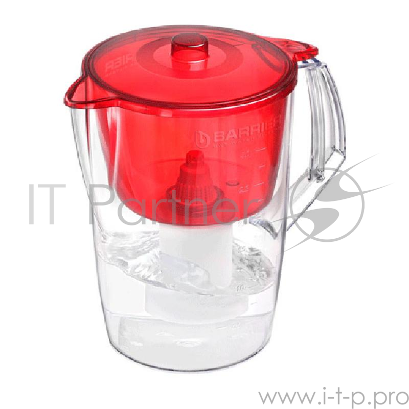 Барьер, Лайт красный, Барьер фильтр Кувшин, Объем 3л/1,5л (воронка)