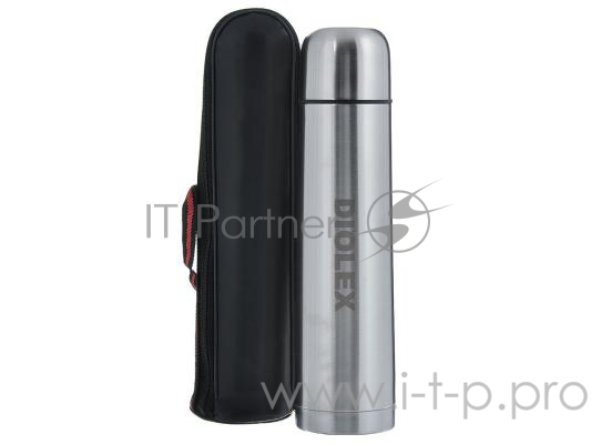 Термос Diolex DX-1000-B, с узким горлом, 1000 мл., в чехле, нержавеющая сталь