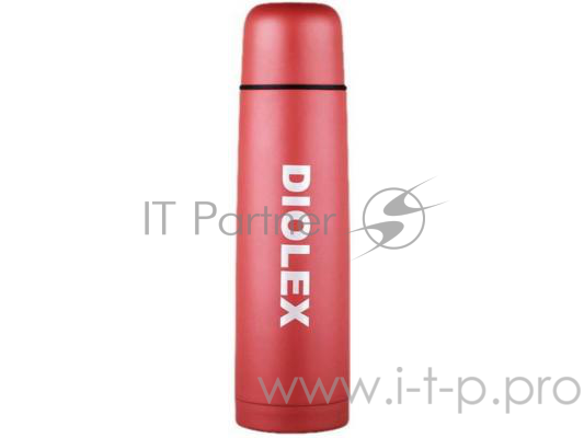 Термос Diolex DX-750-2, с узким горлом, 750 мл., цветной: красный, синий, какао, нержавеющая сталь