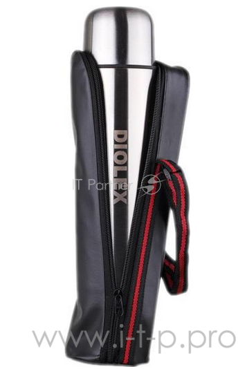 Термос Diolex DX-750-B, с узким горлом, 750 мл., в чехле, нержавеющая сталь