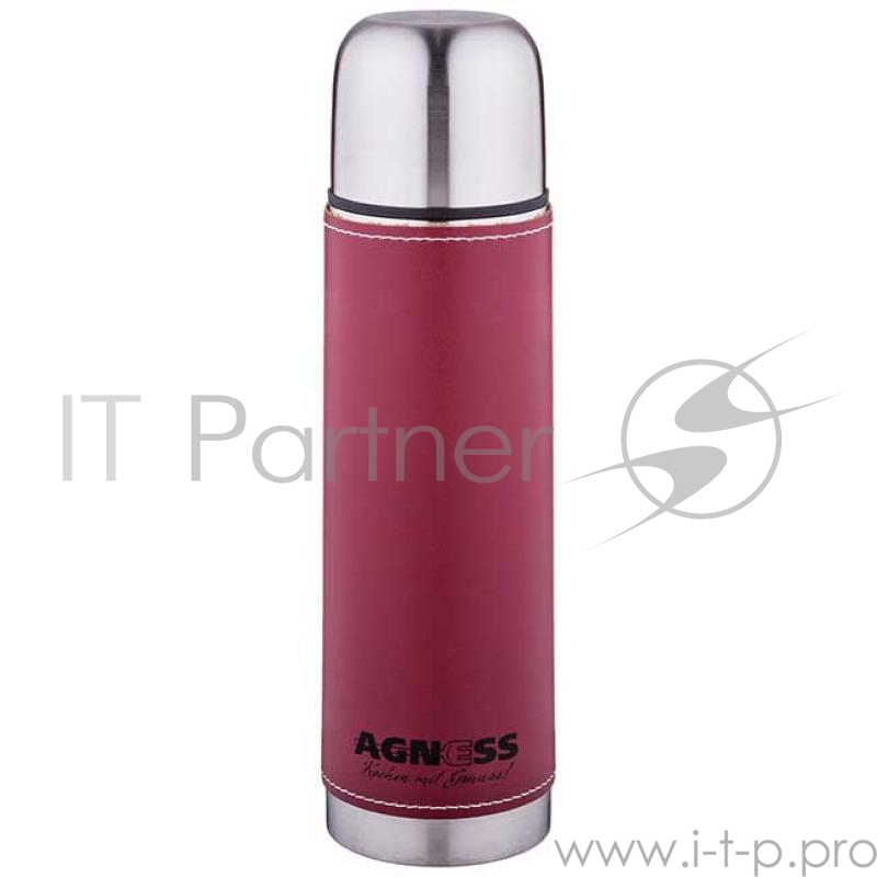 Термос Agness 910-725 бордо