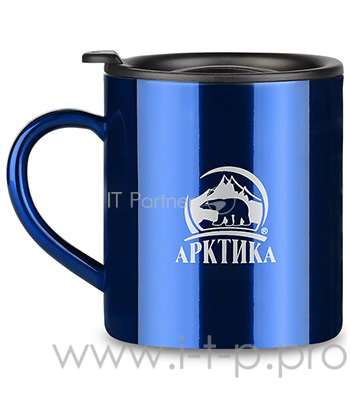 Термокружка невакуумная, 450 мл, Арктика 802-450 (синяя) (уп-ка 30шт)