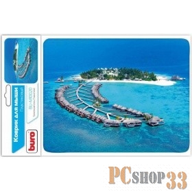 Коврики Коврик для мыши Buro BU-M10020 рисунок/тропический отель 291841