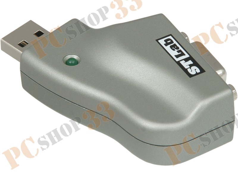 Переходник USB2.0->2xCOM (9M) STLab U-360