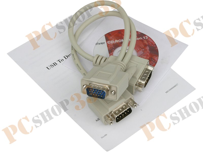 Переходник USB2.0->2xCOM (9M) STLab U-360