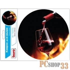 Коврики Коврик для мыши Buro BU-T60056 рисунок/вино 350572