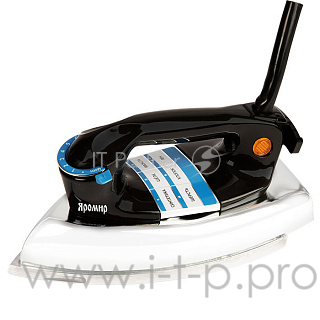 Утюг ЯРОМИР ЯР-002 черный Максимальная мощность 1400 Вт. Подошва из полированного алюминия. Автоматический контроль температуры нагрева. Индикатор нагрева утюга. Терморегулятор. Цвет: черный.