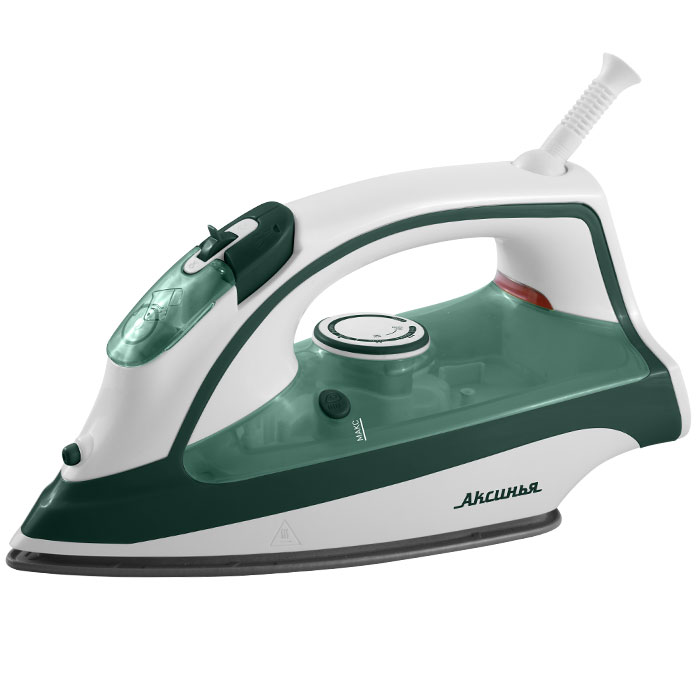 Утюг DELTA Аксинья КС-3002 белый с зеленым