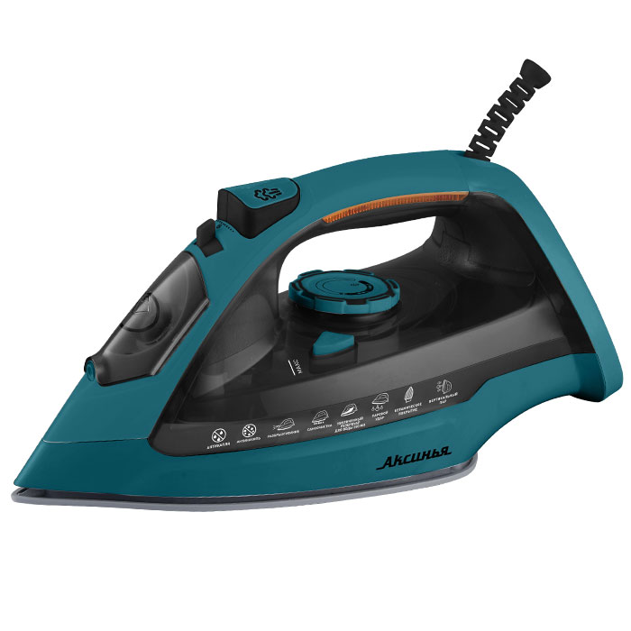 Утюг DELTA Аксинья КС-3003 бирюзовый с черным