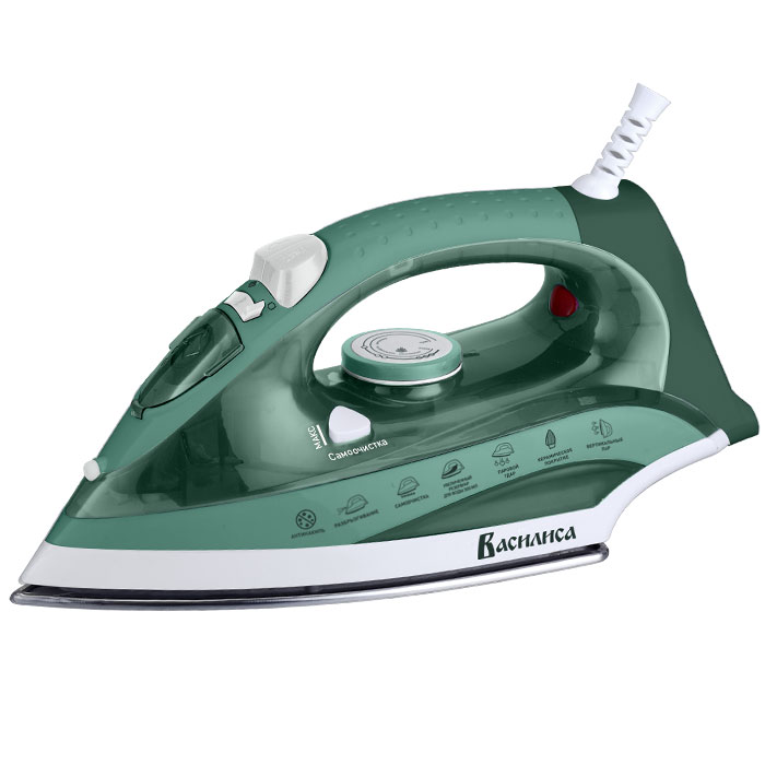 Утюг ВАСИЛИСА ВА-2005 зеленый с белым