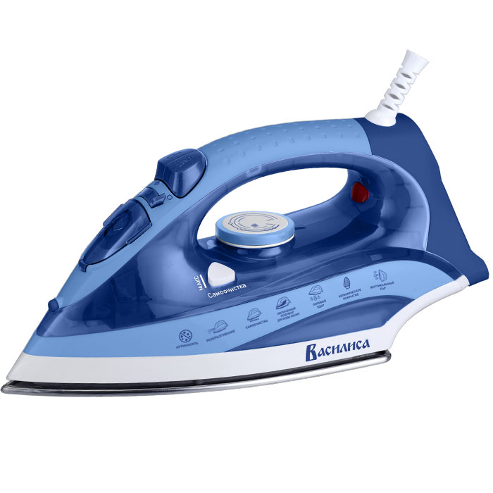 Утюг ВАСИЛИСА ВА-2005 голубой с белым