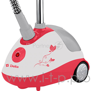 Отпариватель DELTA DL-862PS белый с темно-розовым