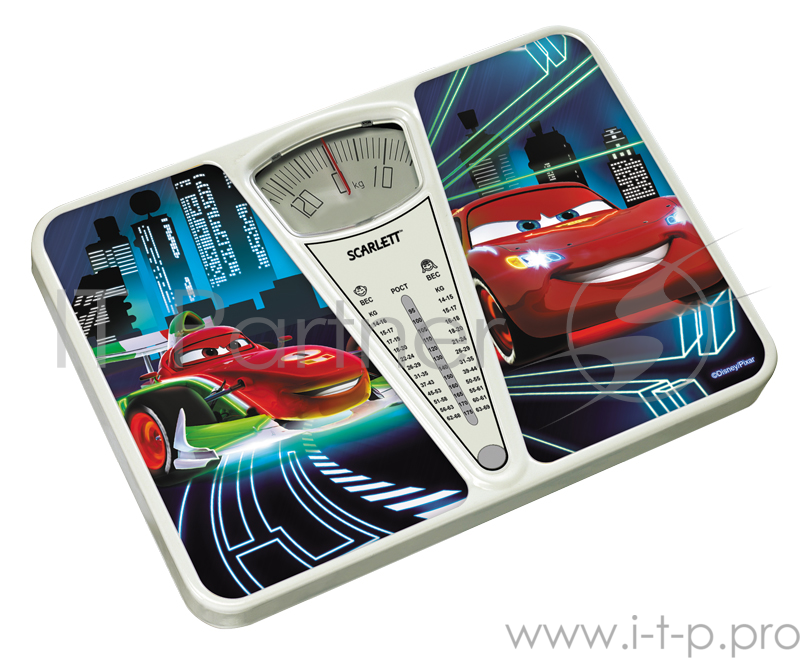 Весы напольные механические Scarlett SC-BSD33M952 макс.130кг рисунок/тачки