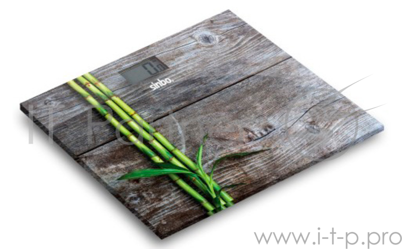 Весы напольные электронные Sinbo SBS 4449B макс.180кг рисунок/дерево