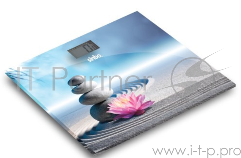 Весы напольные электронные Sinbo SBS 4449S макс.180кг рисунок/цветы