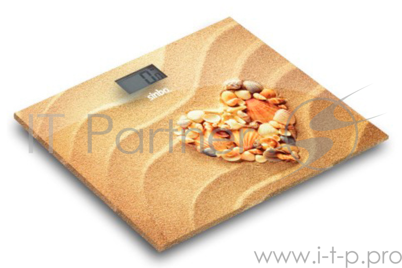 Весы напольные электронные Sinbo SBS 4449H макс.180кг рисунок/сердца