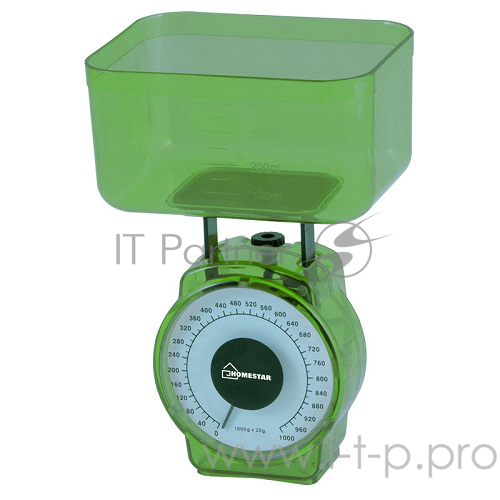 Весы кухонные механические HOMESTAR HS-3004М,зеленый