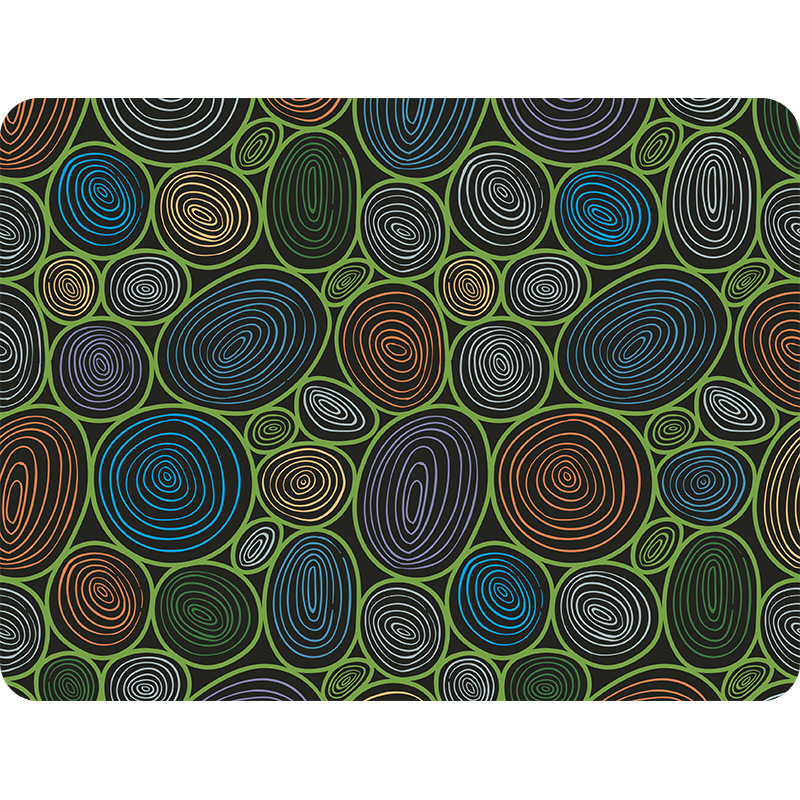 Коврики Dialog PM-H17 pebble с цветными кругами, Коврик для мыши - размер 285x215x3 мм