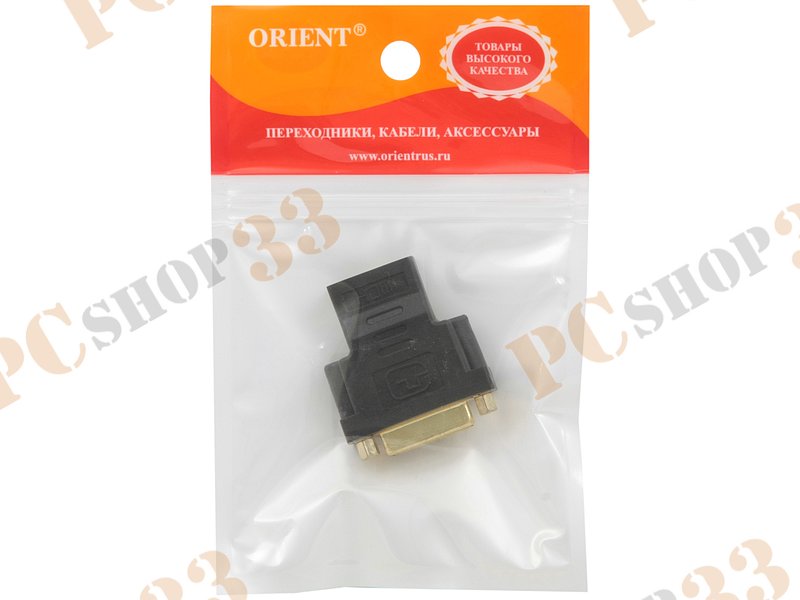 Переходник DVI-D Dual Link(F)->HDMI(F) ORIENT C489