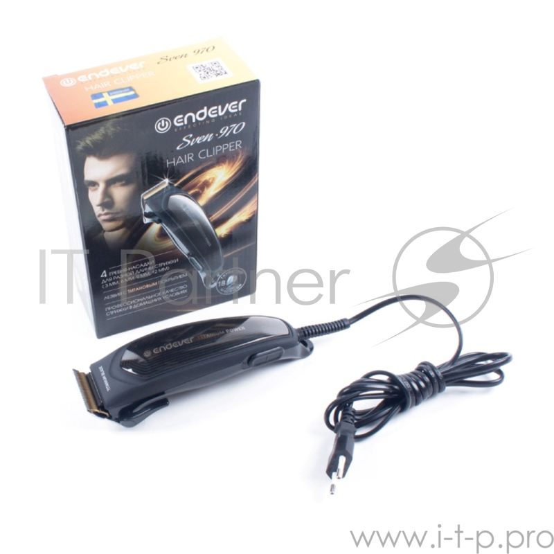 Машинка для стрижки Endever Sven 970, чёрный