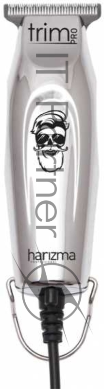 Машинка для стрижки Harizma PRO Trim черный 4Вт (насадок в компл:3шт)