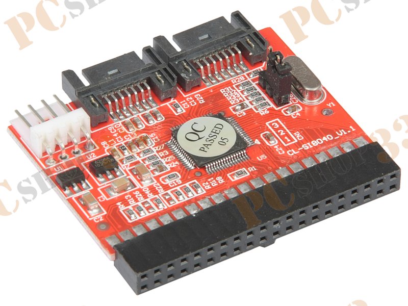 Переходник SATA<->PATA ORIENT 1S-1BN, питание от разъема FDD