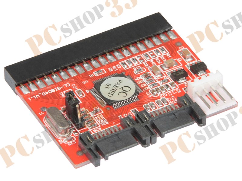 Переходник SATA<->PATA ORIENT 1S-1BN, питание от разъема FDD