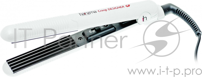 Щипцы Harizma Crimp Designer GP 32Вт макс.темп.:180С покрытие:гальваническое белый