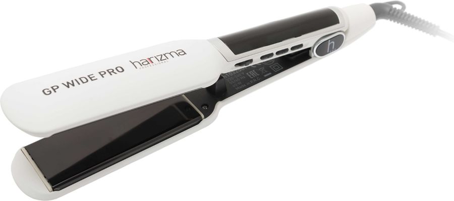 Щипцы Harizma GP Wide Pro макс.темп.:230С покрытие:гальваническое белый