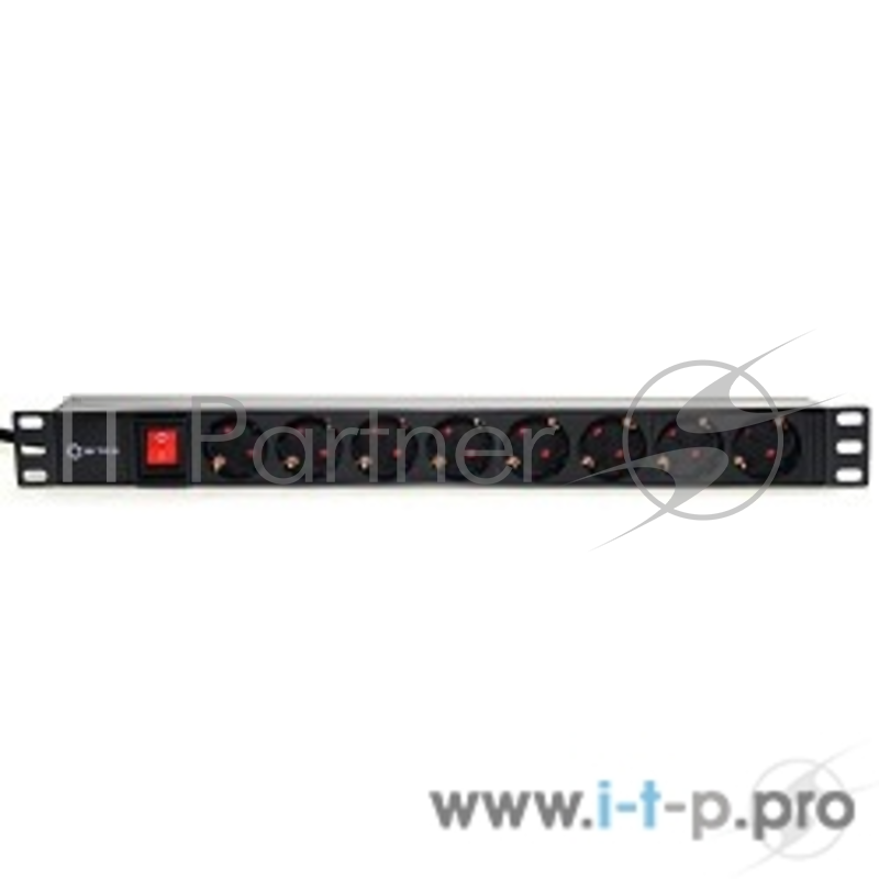 Сетевой фильтр 5bites PDU819P-01 Блок розеток 8S / PVC / SWITCH / 1U / 19