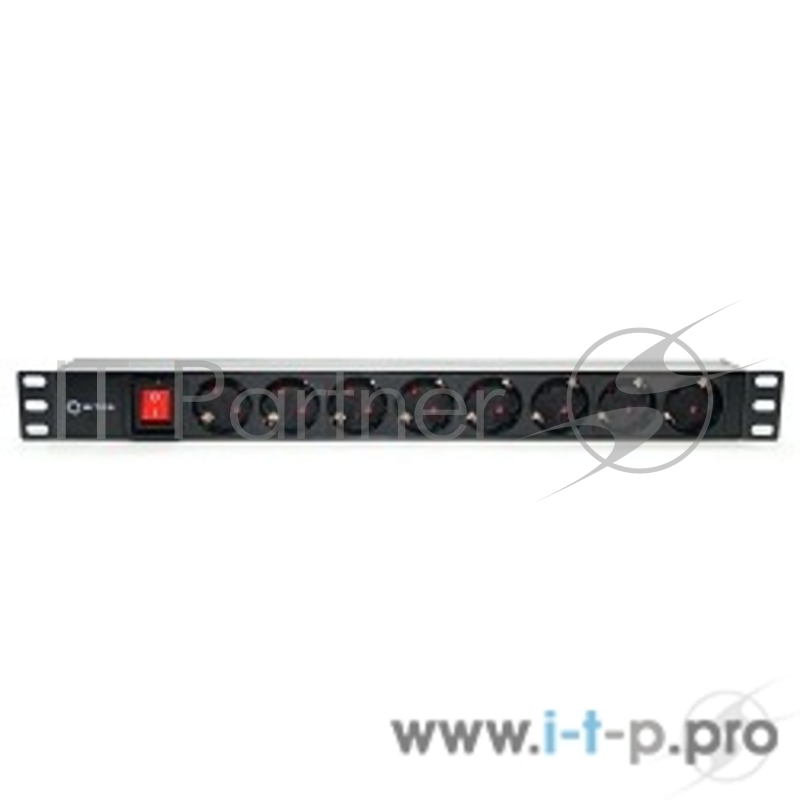 Сетевой фильтр 5bites PDU819P-08 Блок розеток 8S / PVC / SWITCH / 1U / 19