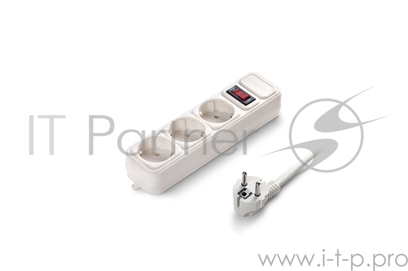 Сетевой фильтр Exegate EX221178RUS Сетевой фильтр Exegate SP-3-1.8W (3 розетки, 1.8м, евровилка, белый)