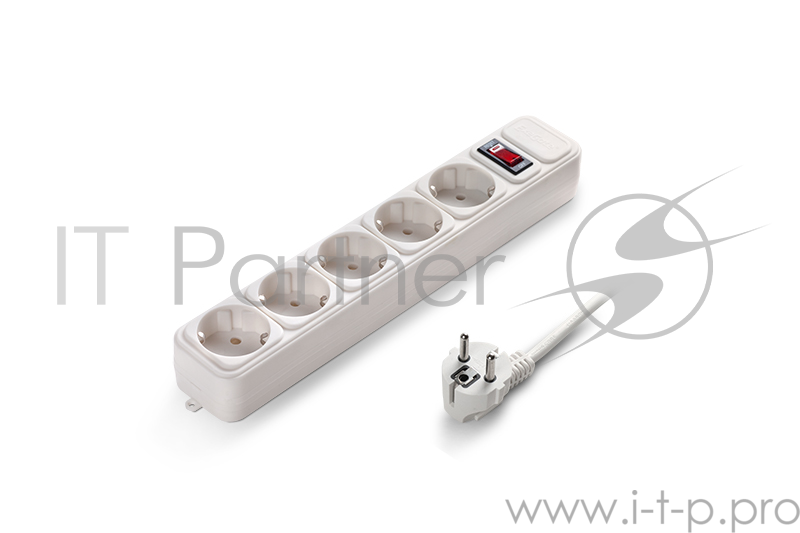 Сетевой фильтр Exegate EX221187RUS Сетевой фильтр Exegate SP-5-3W (5 розеток, 3м, евровилка, белый)