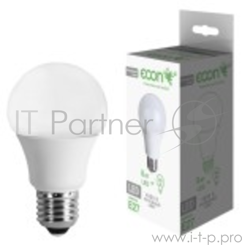 Лампа светодиодная ECON LED A 8Вт E27 4200K A60 ES 78020 (1/10/50)