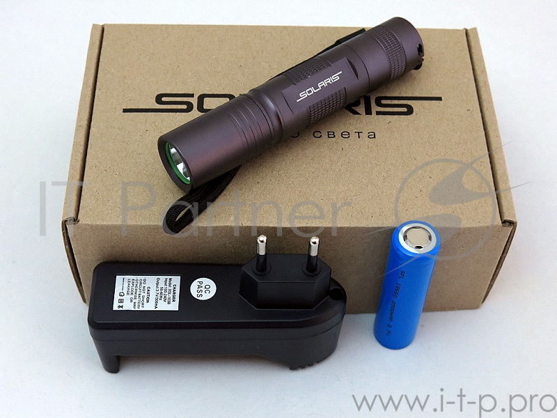 Фонарь SOLARIS F-30 светодиодный с комплектацией IPX6 150Лм дальность150м 118х24мм 60г аккум