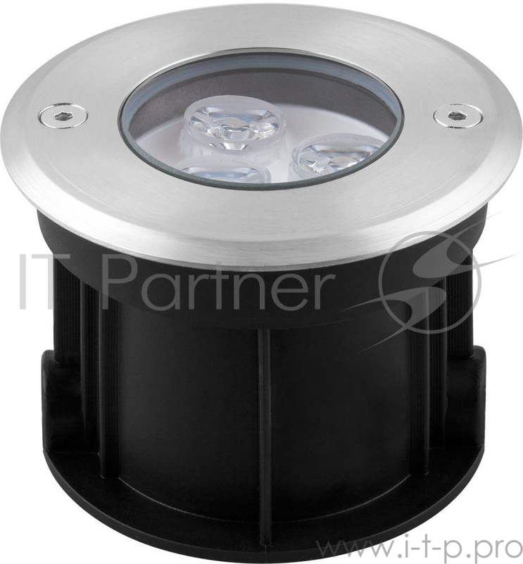 Светильник тротуарный FERON 32012 3LED теплый белый, 3W, 100*H80mm, внутренний д: 80mm, IP 67