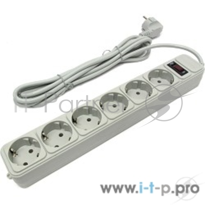 Сетевой фильтр Exegate EX221230RUS Сетевой фильтр Exegate SP-6-3W (6 розеток, 3м, евровилка, белый)